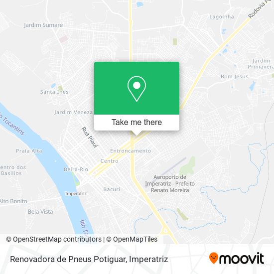 Mapa Renovadora de Pneus Potiguar