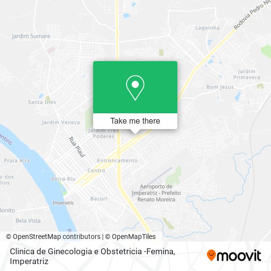 Clinica de Ginecologia e Obstetricia -Femina map