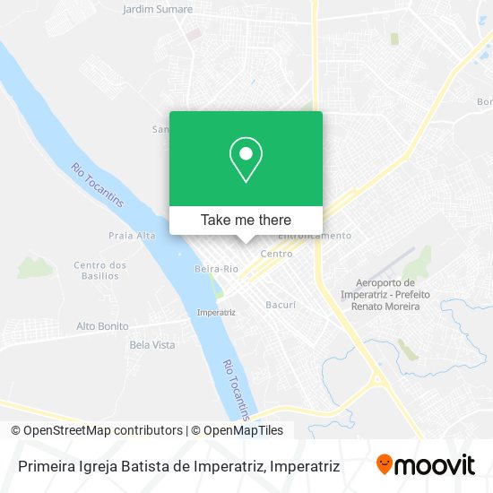 Mapa Primeira Igreja Batista de Imperatriz