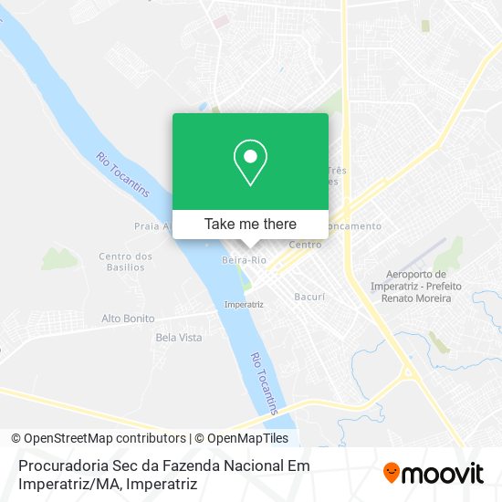 Procuradoria Sec da Fazenda Nacional Em Imperatriz / MA map