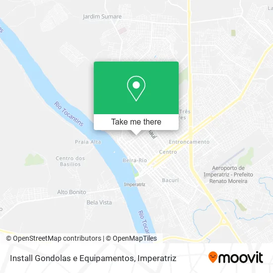 Install Gondolas e Equipamentos map