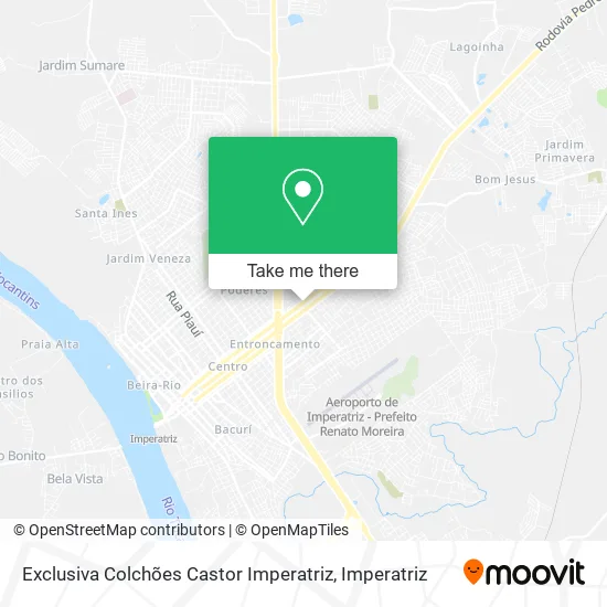 Exclusiva Colchões Castor Imperatriz map