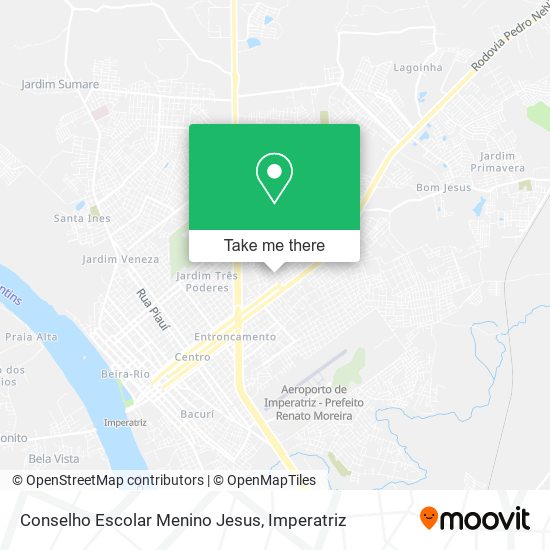 Mapa Conselho Escolar Menino Jesus