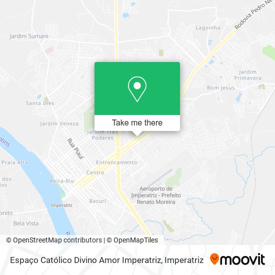 Espaço Católico Divino Amor Imperatriz map