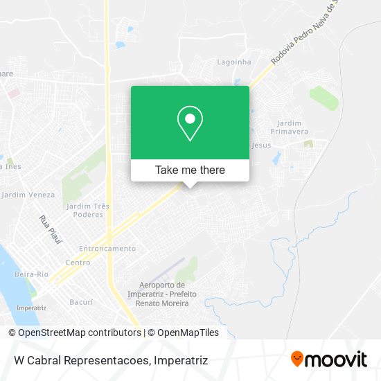 W Cabral Representacoes map