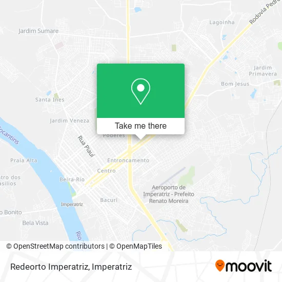 Redeorto Imperatriz map