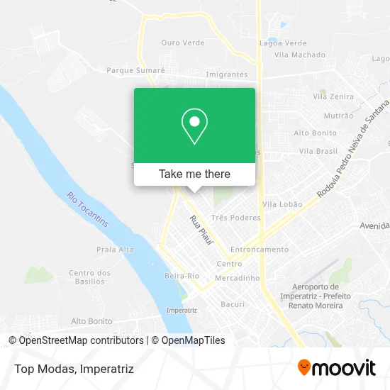 Top Modas map