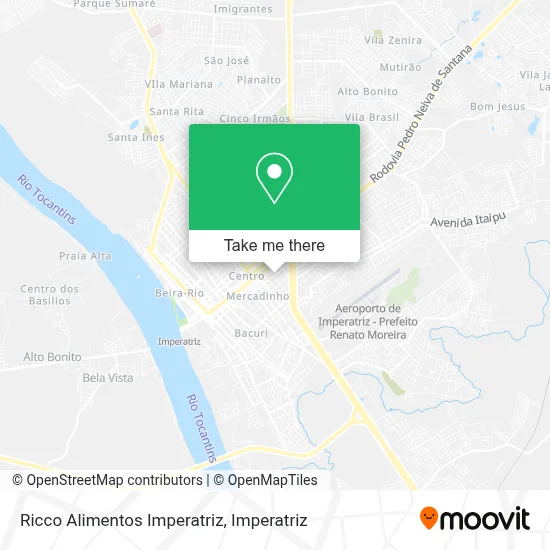 Ricco Alimentos Imperatriz map
