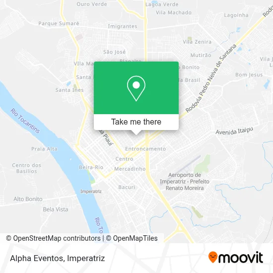 Alpha Eventos map