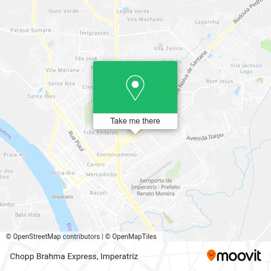 Chopp Brahma Express map