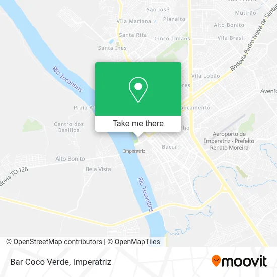 Bar Coco Verde map