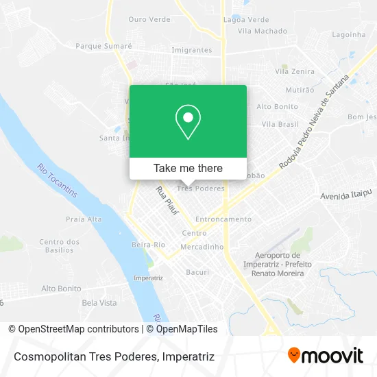 Cosmopolitan Tres Poderes map