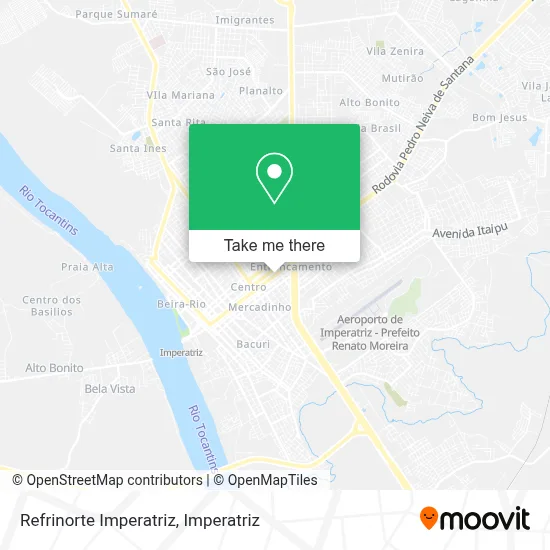 Refrinorte Imperatriz map
