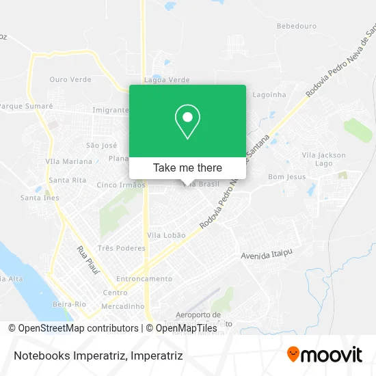 Notebooks Imperatriz map