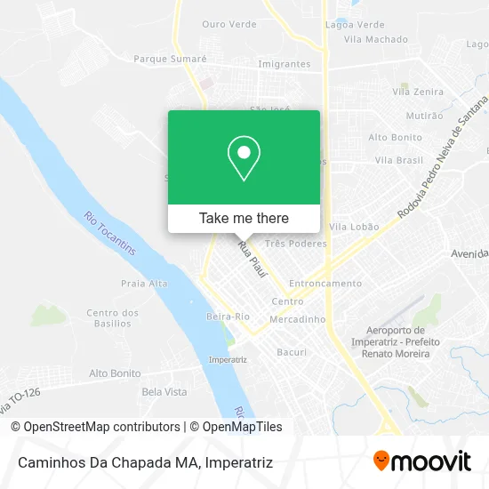 Caminhos Da Chapada MA map