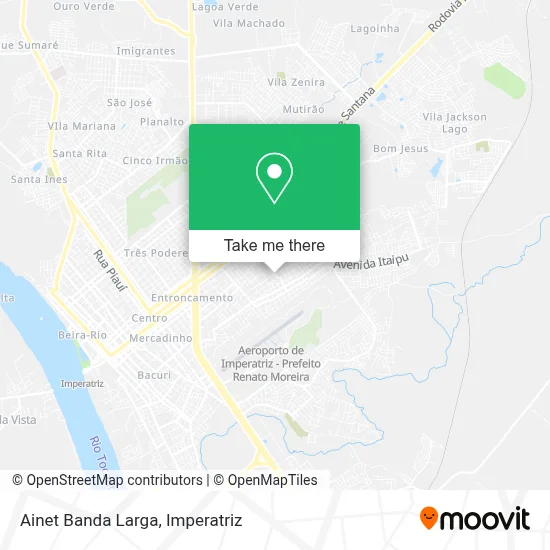 Ainet Banda Larga map