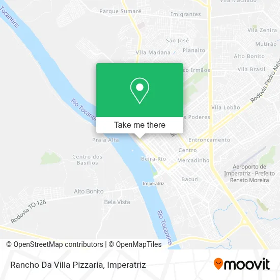Rancho Da Villa Pizzaria map