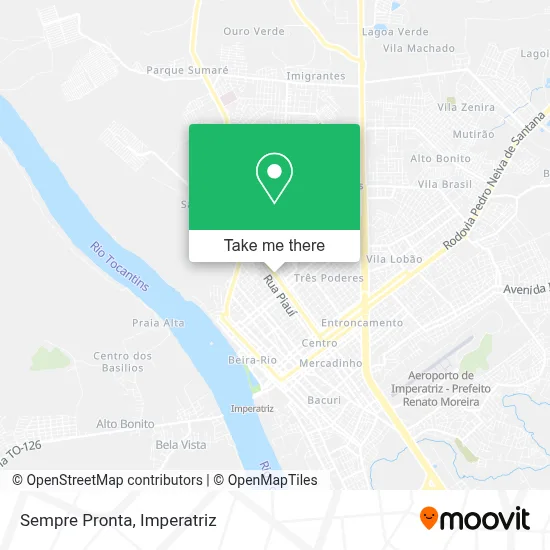Sempre Pronta map