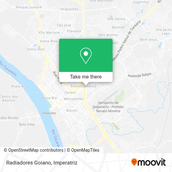 Radiadores Goiano map