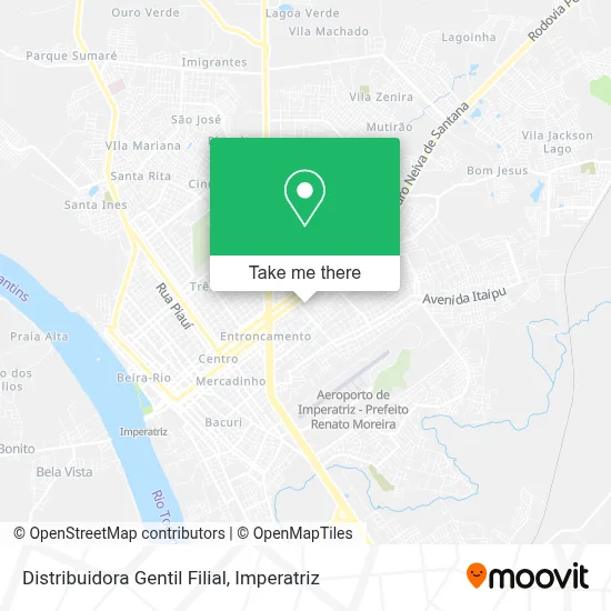 Distribuidora Gentil Filial map