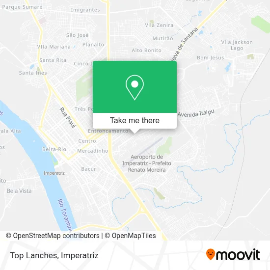 Top Lanches map