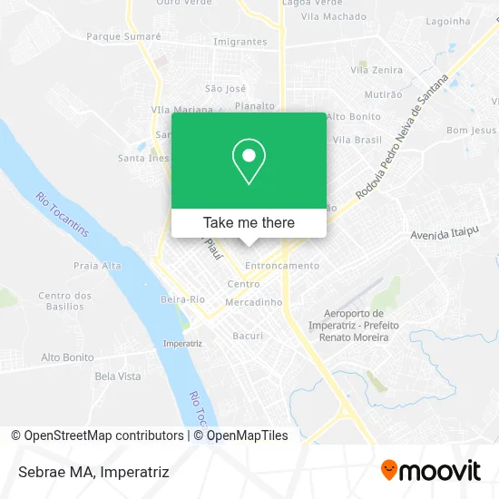 Sebrae MA map