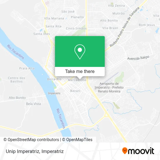 Unip Imperatriz map