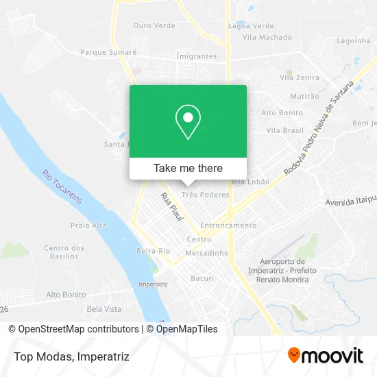 Top Modas map