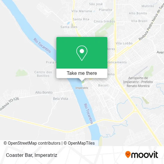 Coaster Bar map