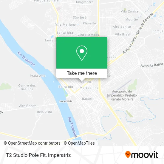 T2 Studio Pole Fit map