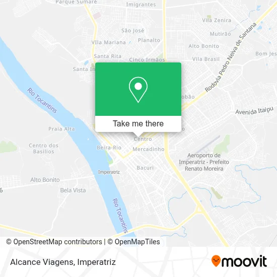 Alcance Viagens map
