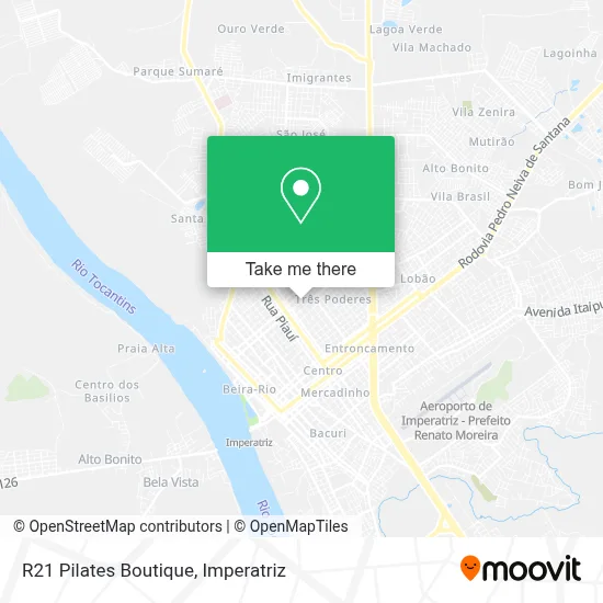 R21 Pilates Boutique map