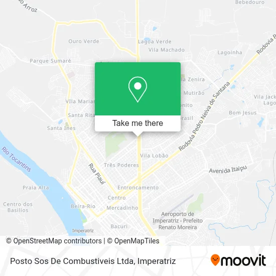 Posto Sos De Combustiveis Ltda map
