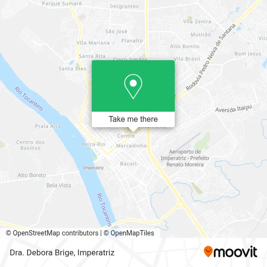 Dra. Debora Brige map