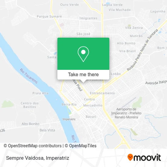 Sempre Vaidosa map