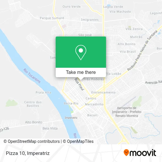 Pizza 10 map