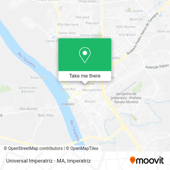 Universal Imperatriz - MA map