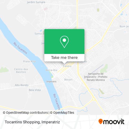 Tocantins Shopping map