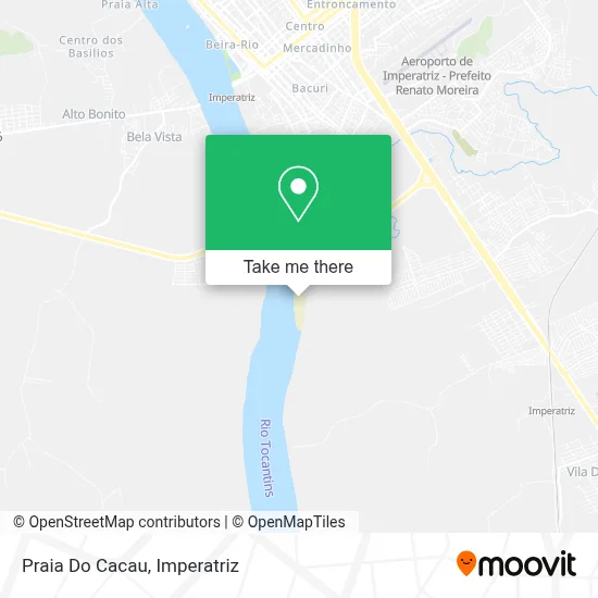 Praia Do Cacau map
