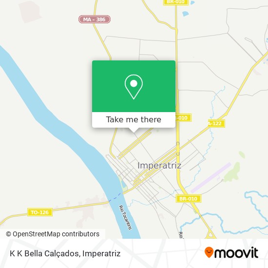 K K Bella Calçados map