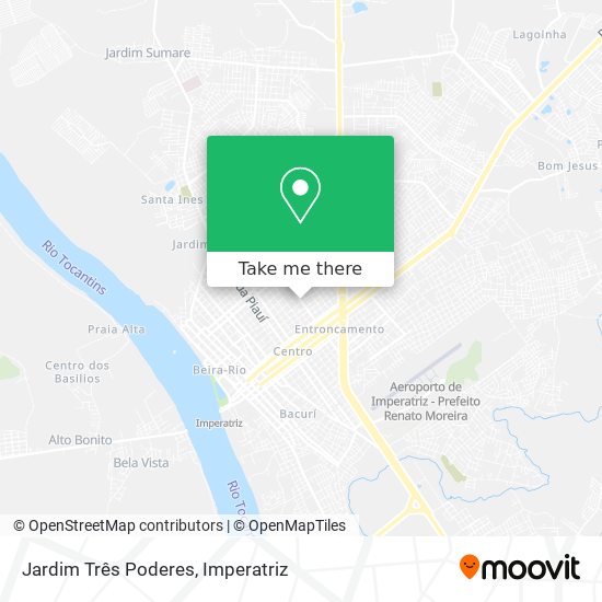 Jardim Três Poderes map