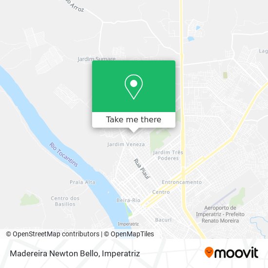 Madereira Newton Bello map