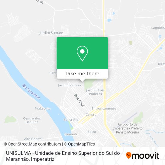 UNISULMA - Unidade de Ensino Superior do Sul do Maranhão map