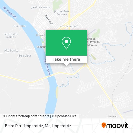 Mapa Beira Rio - Imperatriz, Ma