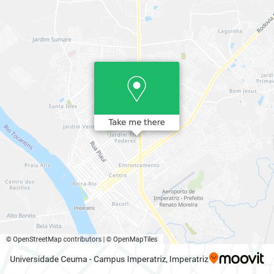 Universidade Ceuma - Campus Imperatriz map