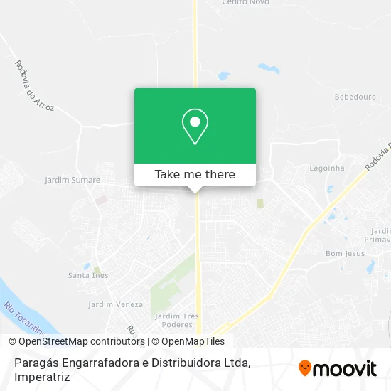 Paragás Engarrafadora e Distribuidora Ltda map