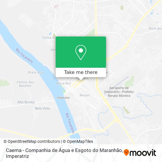 Caema - Companhia de Água e Esgoto do Maranhão map