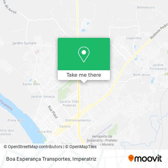 Boa Esperança Transportes map