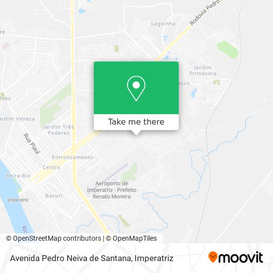 Mapa Avenida Pedro Neiva de Santana
