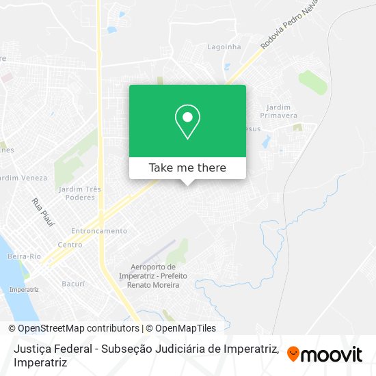 Justiça Federal - Subseção Judiciária de Imperatriz map